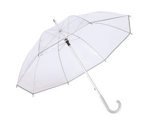 Parapluie publicitaire qualite Argente Transparent