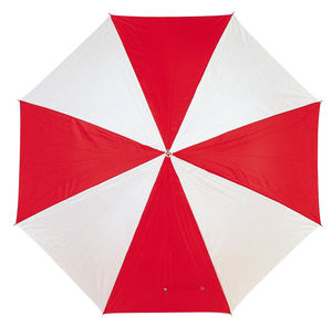 Parapluie publicitaire sport Rouge Blanc
