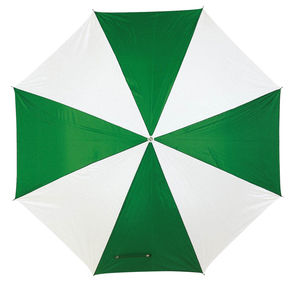 Parapluie publicitaire sport Vert Blanc 2