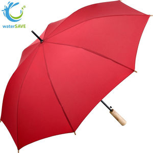 Parapluie publicitaire|Standard bois Rouge