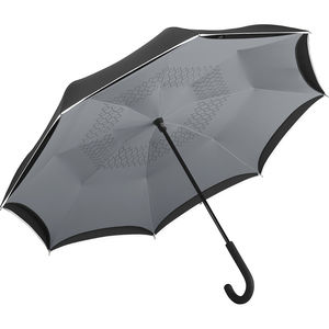 Parapluie publicitaire|Standard inversé Noir Gris 2