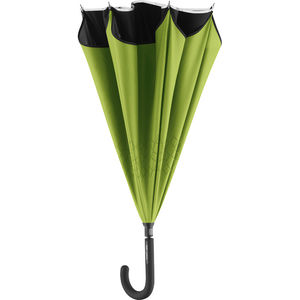 Parapluie publicitaire|Standard inversé Noir Lime 2