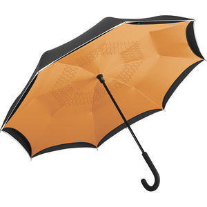 Parapluie publicitaire|Standard inversé Noir Orange 1