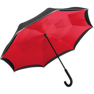 Parapluie publicitaire|Standard inversé Noir Rouge 1
