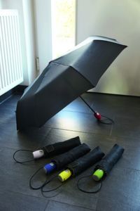 Parapluie publicitaire tempête automatique|STREETLIFE Noir Rouge 2