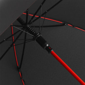Parapluie citadin publicitaire | Color Noir Rouge 12