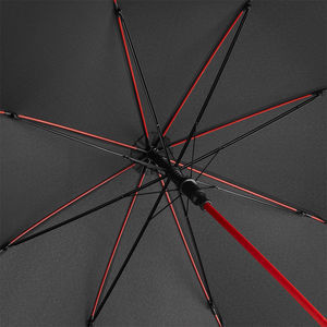 Parapluie citadin publicitaire | Color Noir Rouge 5