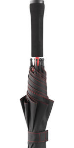 Parapluie citadin publicitaire | Color Noir Rouge 7