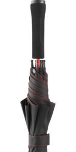 Parapluie citadin publicitaire | Color Noir Rouge 8