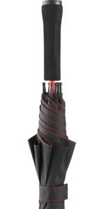 Parapluie citadin publicitaire | Color Noir Rouge 9