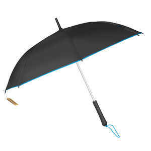 Parapluie Tempete Ecologique Personnalise Noir Bleu