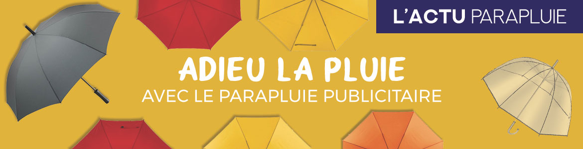 parapluie publicitaire pour la pluie